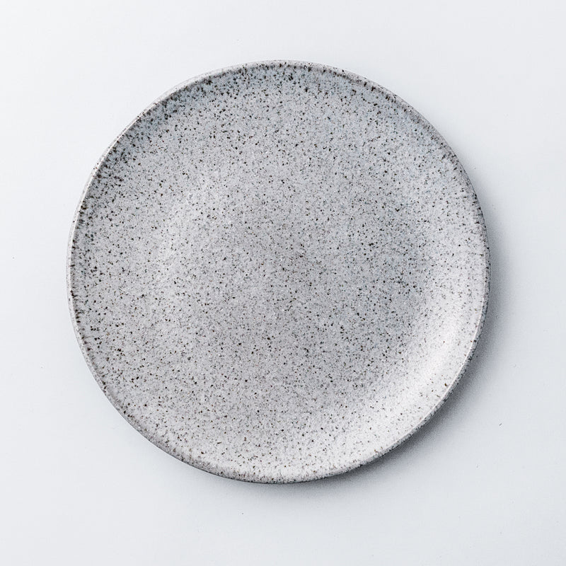 Salad plate. Dessert plate. Stoneware dinnerware collection with natural glaze. An informal yet eclectic stoneware plates will add a hand-crafted look to each dinner table.