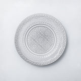 Salad plate. Dessert plate. Subtle and modern white dinnerware set that was inspired by the renascence tiles.