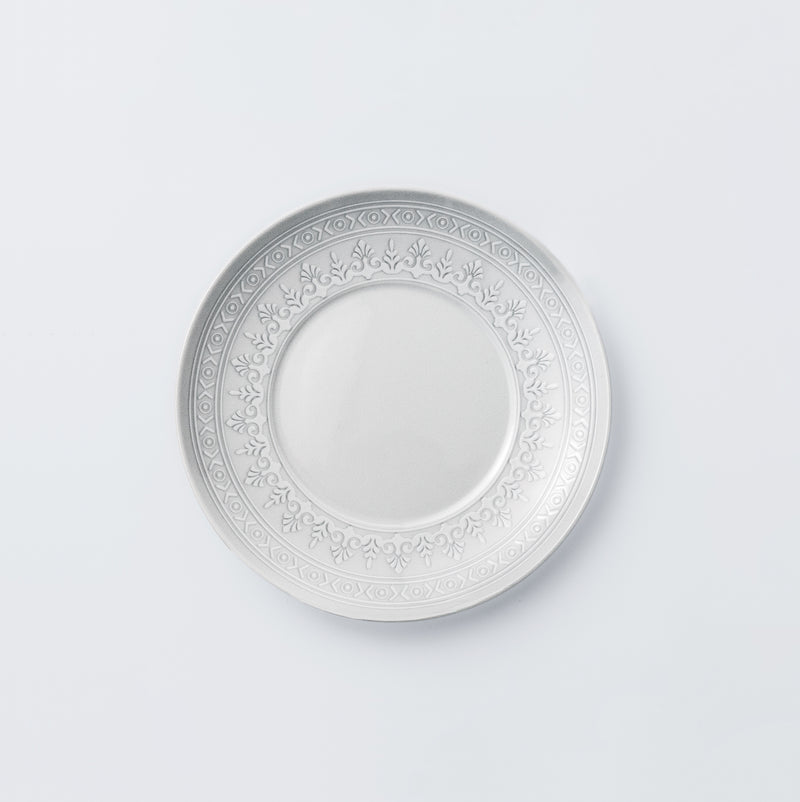 Bread and butter plate. Sophisticated, classical, yet still modern dinnerware set. creation of Vista Alegre with the French designer Sam Baron.